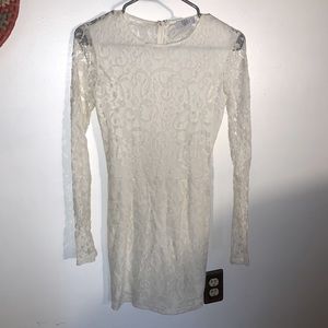Ivory/white lace dress